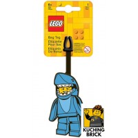 52540 Bag - Luggage Tag, Silicone, Shark Suit Guy